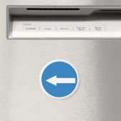 Flèche bleue gauche | Signal routier | Magnet (In Situ (Lave-vaisselle))