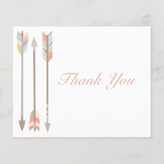 Flèche Carte de remerciements (Devant)