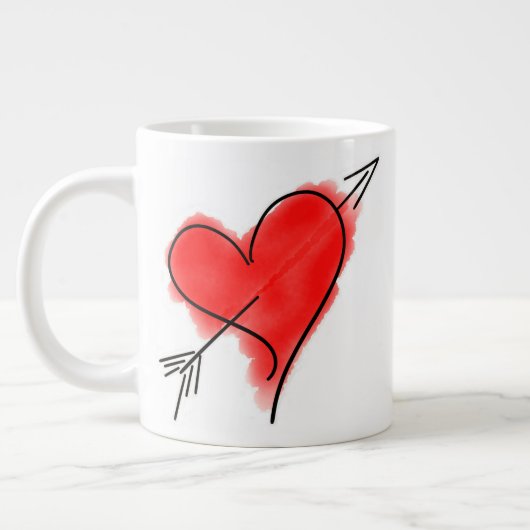 FLÈCHE CUPID 20 0z. Jumbo Mug (Gauche)