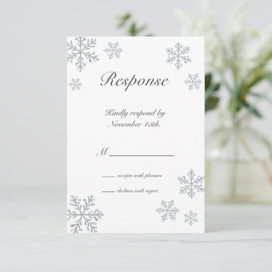 Flèche de neige en hiver RSVP (Debout devant)