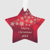 Flèche de neige en or rouge Texas Star (dos)