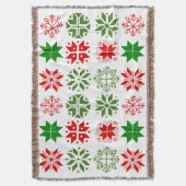 Flèche de neige scandinave Jetez une couverture (devant Vertical)