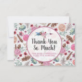 Flèche de plumes rustiques Boho Carte de remerciem (Devant)