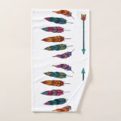 flèche et plumes (Serviette à main)