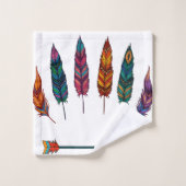 flèche et plumes (Gant de toilette)