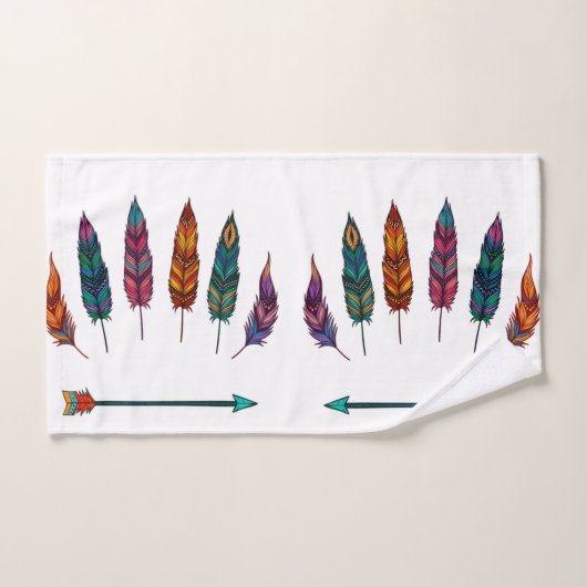 flèche et plumes (Serviette à main)