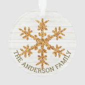 Flèche-neige Gold 2 face Photo de Noël (dos)