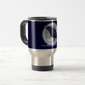 FLÈCHE NOIRE & Pleine lune Halloween Travel Mug (Devant gauche)