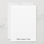 Flèche noire rose Photo Collage Amour Merci Mariag (Dos)