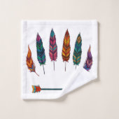 flèche & plumes (Gant de toilette)