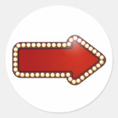 Flèche Rouge Avec Stickers Lumière (Devant)