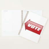 Flèche rouge en gras Signer campagne électorale Vo (Devant avec enveloppe)