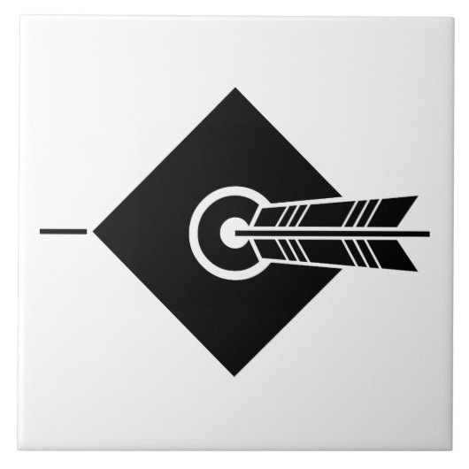 Flèche sur la cible Carreaux décoratifs (Devant)