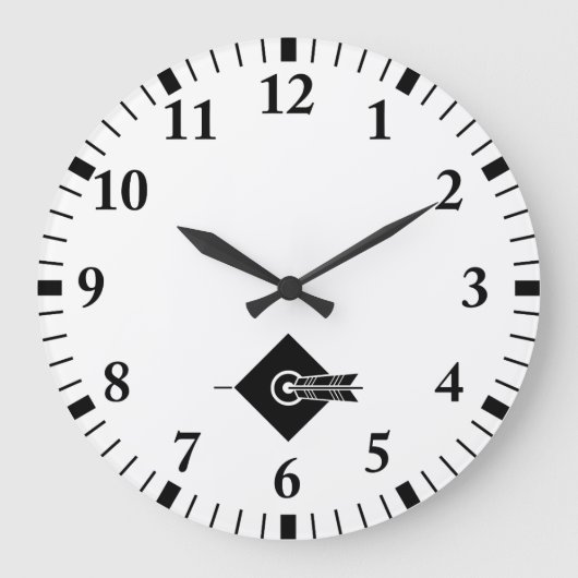 Flèche sur la cible Horloges (Recto)