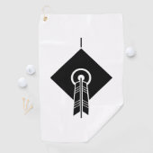 Flèche sur la cible Serviettes de golf (En situation)