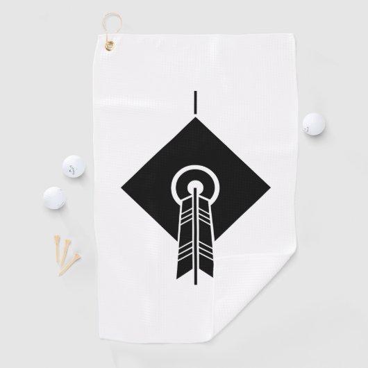 Flèche sur la cible Serviettes de golf (En situation)