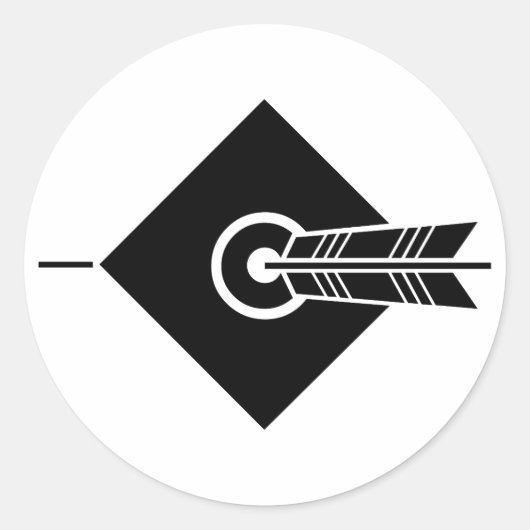 Flèche sur la cible Stickers & Étiquettes (Devant)