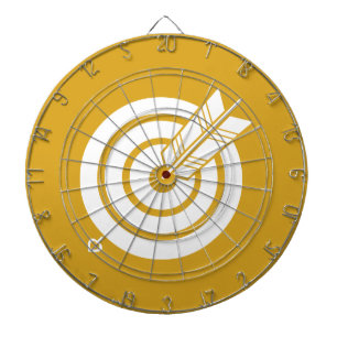 Flèche sur une cible ronde