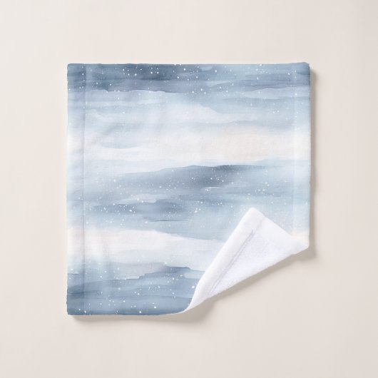 Flèches blanches bleues (Gant de toilette)