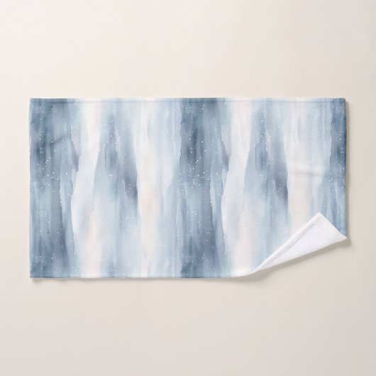 Flèches blanches bleues (Serviette à main)