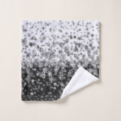 Flèches blanches et noires (Gant de toilette)