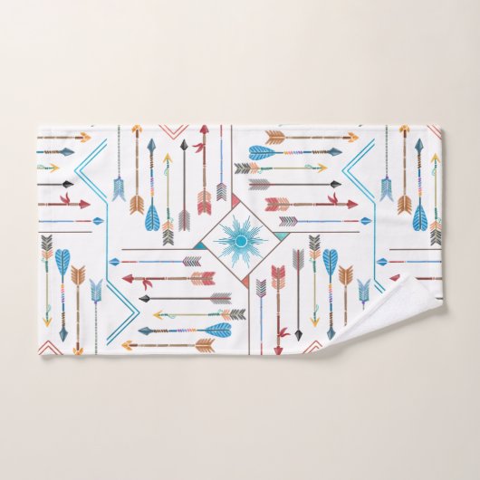 Flèches Boho et Sun V11 ID748 (Serviette à main)