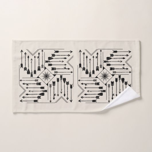 Flèches Boho et Sun V12 Sq ID748 (Serviette à main)