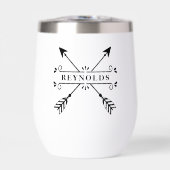 Flèches croisées rustiques avec nom ID615 (Avant)