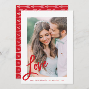 Flèches d'amour Carte photo de la Saint Valentin