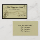 Flèches de lapin artistique - Carte de visite (Devant / Derrière)