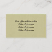 Flèches de lapin artistique - Carte de visite (Dos)