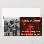 Flèches de neige avec Carte photo Arrière - plan r (Devant / Derrière)