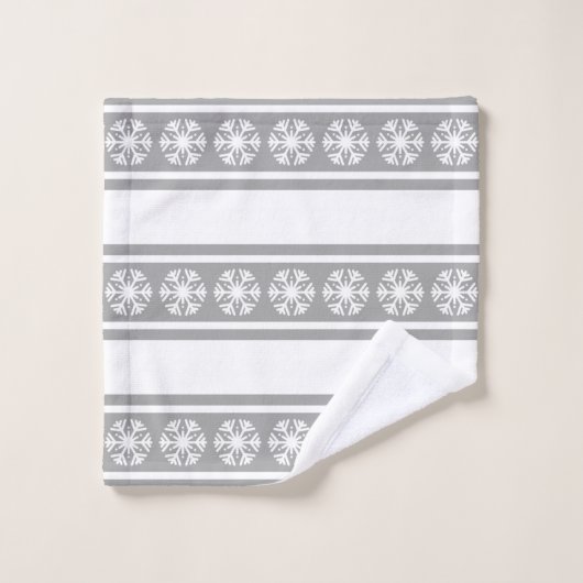 Flèches de neige en argent (Gant de toilette)