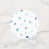 Flèches de neige imprimés Table Confetti (Petit recto)