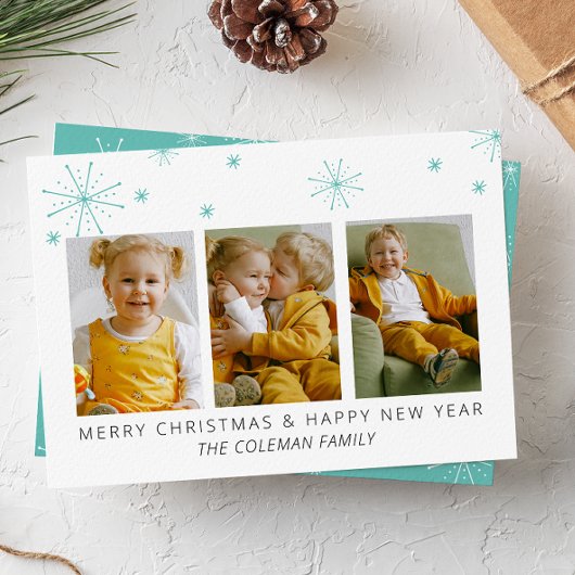 Flèches de neige modernes 3 Photo Carte de Noël