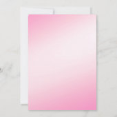 Flèches de neige rose pâle Faire-part de mariage 2 (Dos)