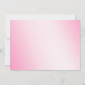 Flèches de neige roses douces Invitation à la douc (Dos)