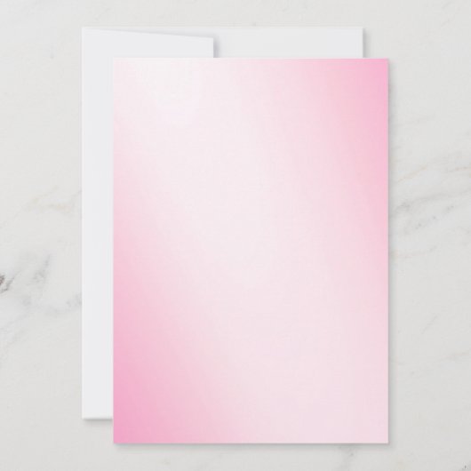 Flèches de neige roses douces Invitation à la douc (Dos)