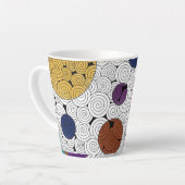 Flèches et cercles Latte Mug (Angle gauche)