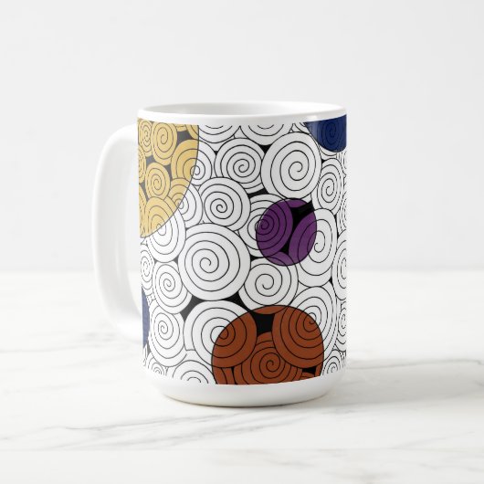 Flèches et cercles Mug (Devant gauche)