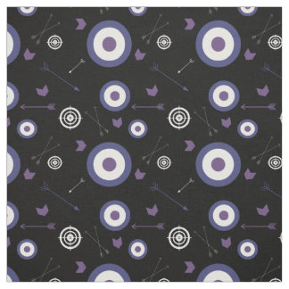 Flèches et cibles Tissu mauve