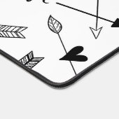 Flèches et coeurs noirs et blancs (Coin)