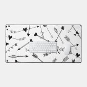 Flèches et coeurs noirs et blancs (Clavier et souris)