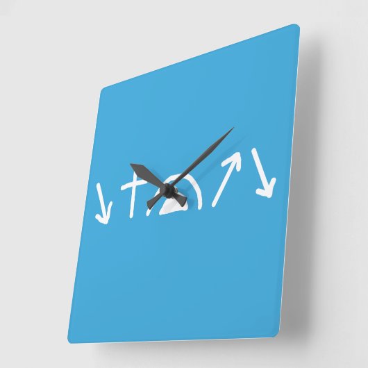 Flèches évangéliques Horloge murale (Angle)