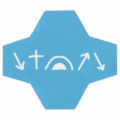 Flèches Evangile balle de soccer (Plat)