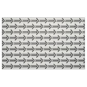 Flèches géométriques noires sur le tissu blanc (Fat Quarter)