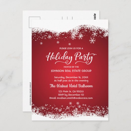 Flèches modernes | Invitation de fête de vacances (Devant / Derrière)