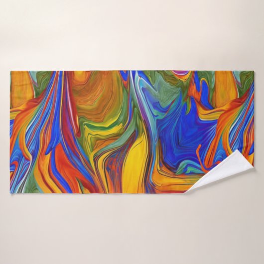 Flèches multicolores colorées (Serviette de bain)