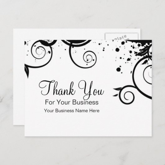 Flèches noires et blanches :: Carte postale de bur (Devant / Derrière)