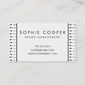 Flèches noires et blanches Cartes de visite (Devant)